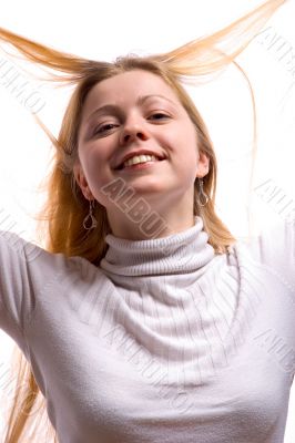 happy young woman