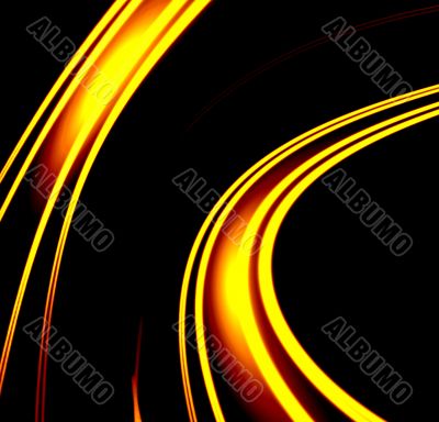 Fantasy fiery abstract