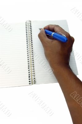 Notepad and pen