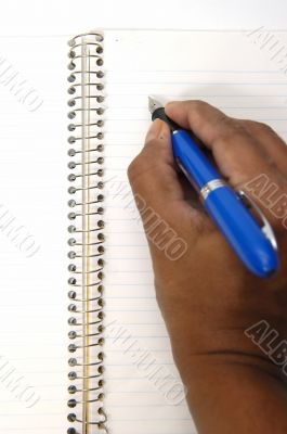 Notepad and pen