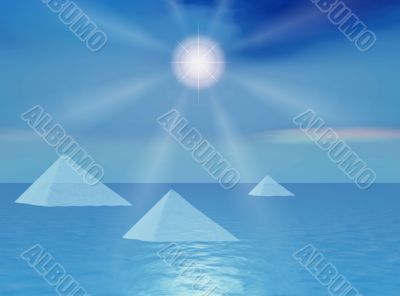 Blue surreal picture