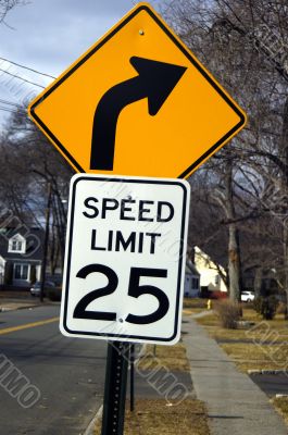 Speed limit sign