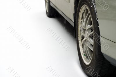Wheels in snow