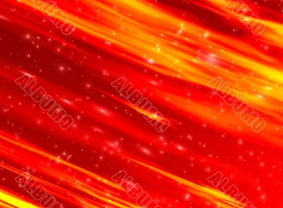 Space fiery abstract