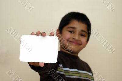 Holding a sign