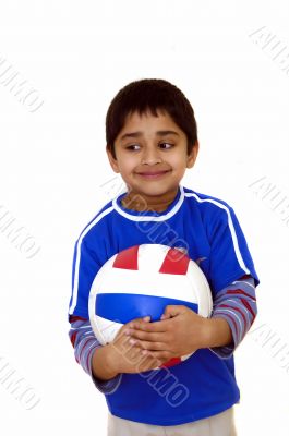 Kid with Volleyball