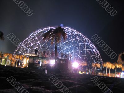 people dancer with a metal dome