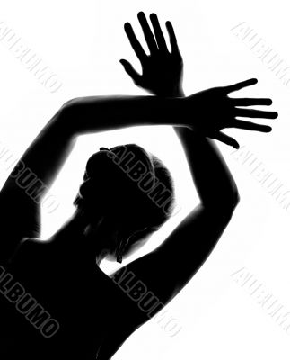 girl`s silhouette
