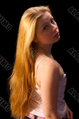 girl with long hair