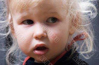 tousled blonde girl