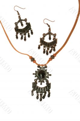 Necklace and earrings