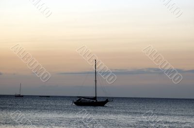 Sunset fishermen