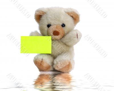 Teddy with a note