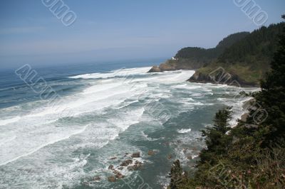 Heceta Head Lighthouse & surf