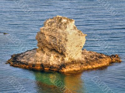 Beautiful sea coast. The western Crimea.