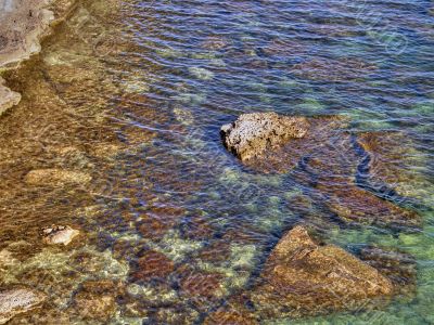 Beautiful sea coast. The western Crimea.