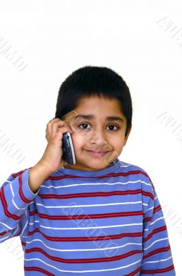 Kid on Phone