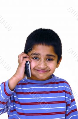 Kid on Phone