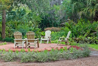 elevated garden patio