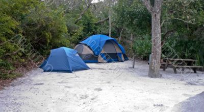 family style tent camping