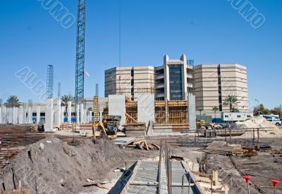 highrise condo construction site