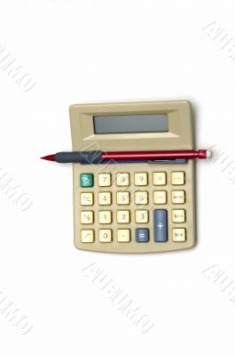Calculator and Pencil
