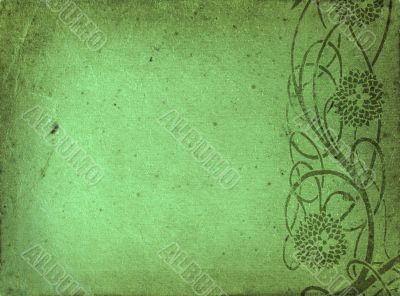 green grunge border