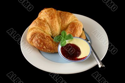 Croissant With Jam 1