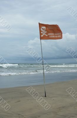 swimming prohibited around this area