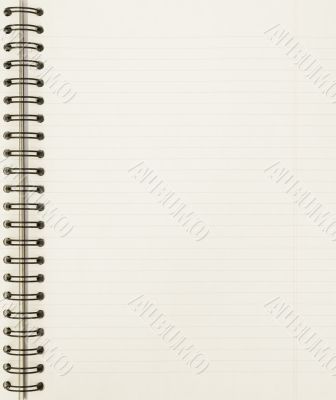blank notebook sheet