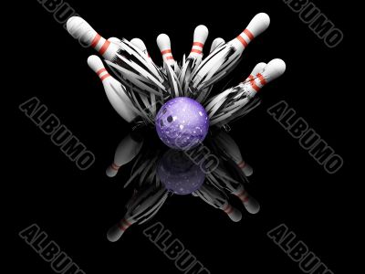 Ten pin bowling smash