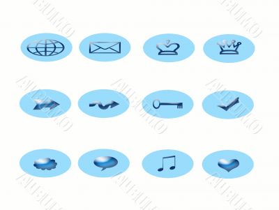 Blue icons
