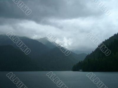 highland lake Ritza, Abkhazia