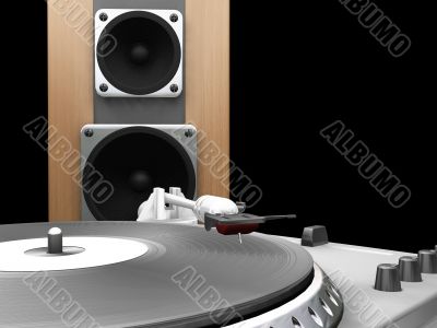 Turntable and speaker