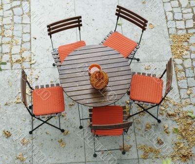 table and chairs