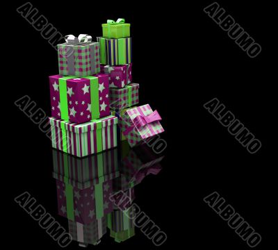 Stack of gifts