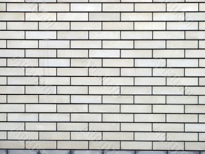 new white brick wall. big picture.