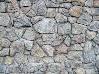 wall of the large gray stone. big picture.
