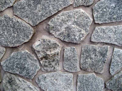 wall of the large gray stone. big picture.