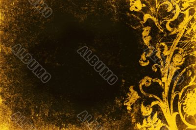 grunge floral background