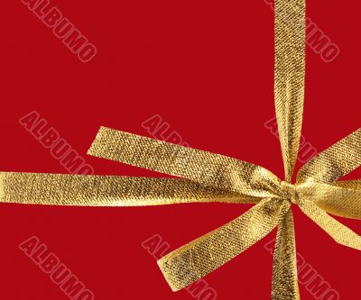 golden gift ribbon