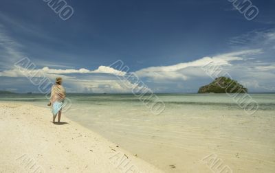 girl in the beach