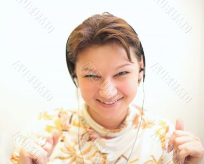 Girl listening music #2