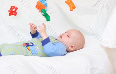 Baby playing with toys #1