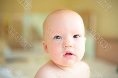 Baby look at camera and smiling #3