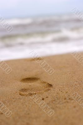 footprint on sand #1