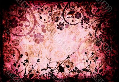 Floral grunge