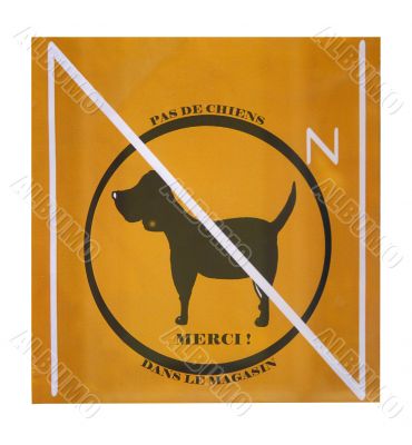 No dog warning #2