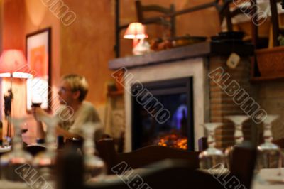 youing man in italian restaurant #6