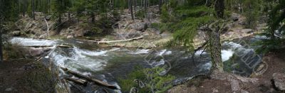 Paulina Falls, blurred, moving water